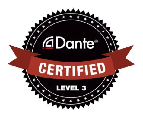 Dante Level 3 Certified